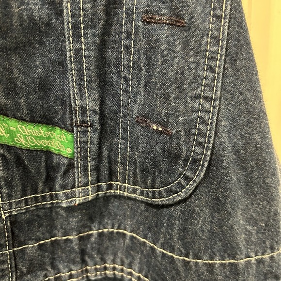 Key Imperial Overalls Mens 44x29 Denim Workwear Carpenter Utility "Read" - Picture 9 of 16